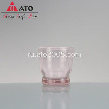 Розовый стеклянный поликарбонатный тумблер пить пивной водяной чашку